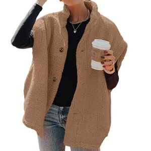 Imily Bella TikTok Shop Sherpa Fleece Vest Teddy Coat